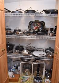 Pots & Pans - Including Anolon & All Clad (Most Brand New)