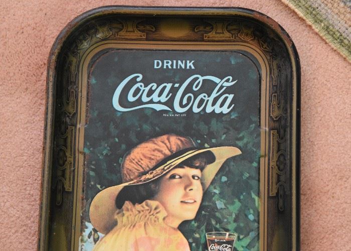 Old Coca-Cola Advertising Metal Tray