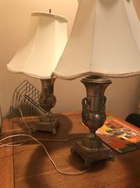 Several antique lamps.... still in working order!