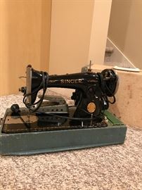 Antique Singer sewing machine.