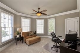 office: Desk, Desk Chair, End Table, Chair and Ottoman