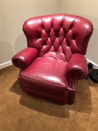 Red Leather Recliner