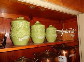 THE BOTTOM SHELF IS  COPPER