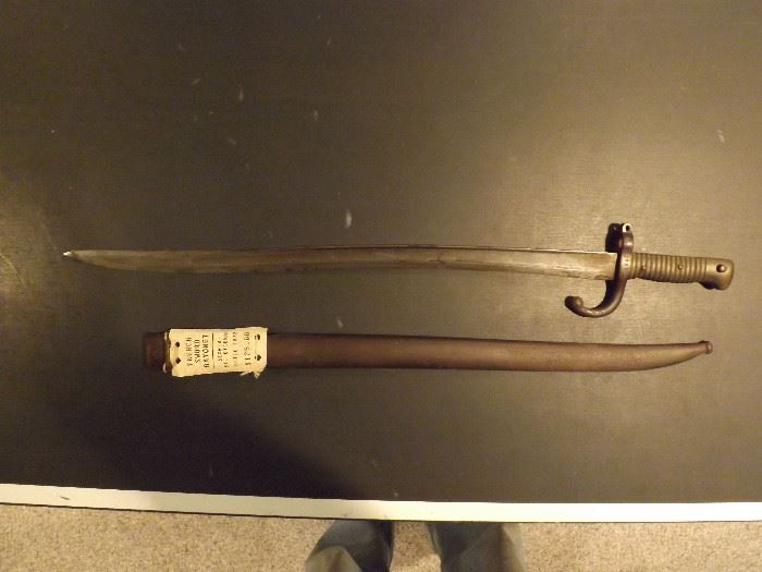 

French Sword bayonet Signed St. Etienne 1872


