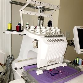 Baby Lock Enterprise Embroidery Machine - Model BNT10L - Very, Very Little Use