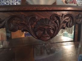 Detail of curved-front Cabinet