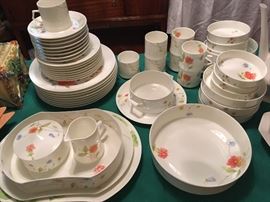 Complete set of Mikasa "Just Flowers" China