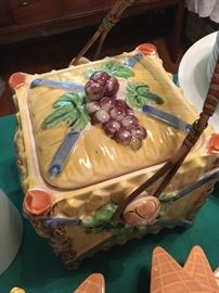 Whimsical fruit vintage Cookie Jar