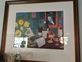 Print from the Edwina Sandys collection, acclaimed painter and granddaughter of Winston Churchill (note Winston in the background)