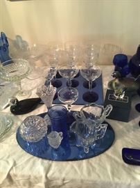 Cut, pressed and sandwich Glass