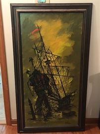 Original acrylic Painting circa 1970s