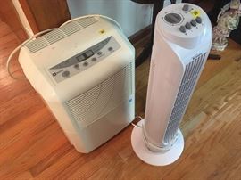Dehumidifier and Oscillating Fan