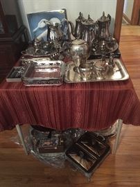 Variety of Silverplate pieces