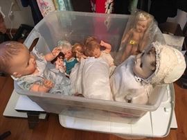 Small collection of Antique Dolls