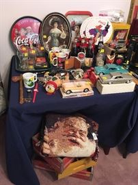 Variety of Coca Cola Collectibles