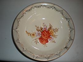 Camwood Ivory china trimmed in gold