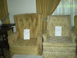 Rocker and/or swivel chairs.  $15.00 each.