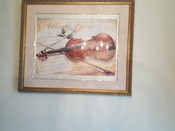 Violin framed print - beautiful!