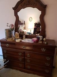 Low dresser with mirror. 
