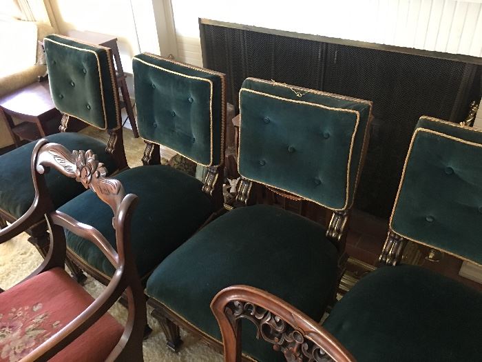 4 Chairs purchased from Antique Store in London, removed from Castle in England 