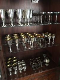 Silverplate goblets