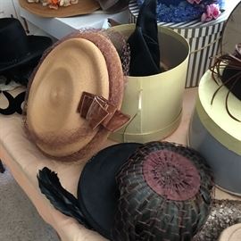 Loads of vintage hats