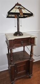 Antique marble top table
