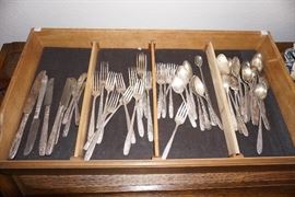 Silver plated flatware
