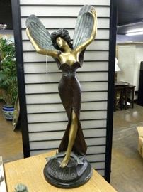 Dragon Fly Lady By L. Bressin 42" Tall