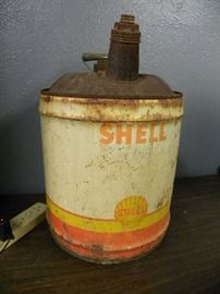 Antique Shell Gas Can