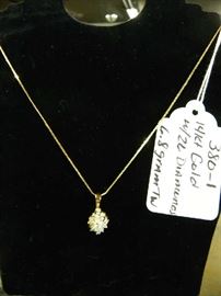 14kt Gold & Diamond Pendant