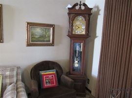 1 of 2 grandfather clocks