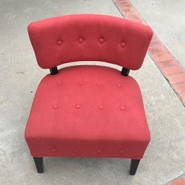 Bright upholstered occasional chair