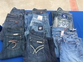 Designer and name brand jeans
