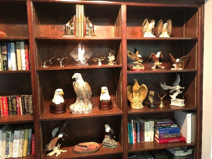 Porcelain  and ceramic Eagles figurines