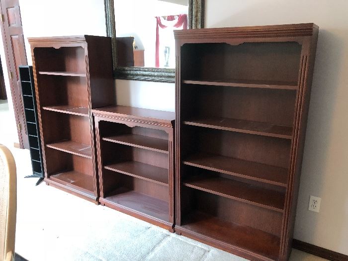 Book cases, can be purchased separately