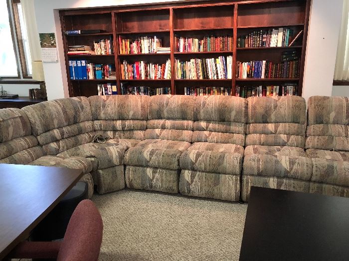 Sectional with recliners