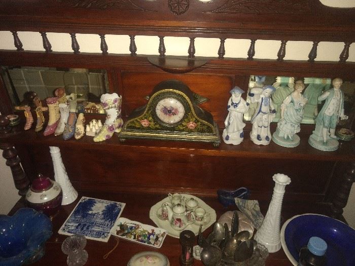 CABINET IN HALL WITH FIGURINES. FIGURINES HAVE BEEN MOVE TO FRONT PORCH AREA 