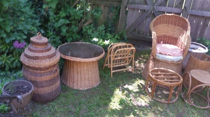 WICKER FURNITURE AND BASKETS