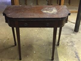 Antique "Twist leaf" table (closed position)-needs TLC