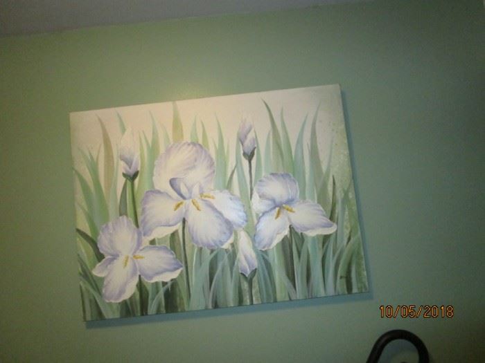 Acrylic Iris painting