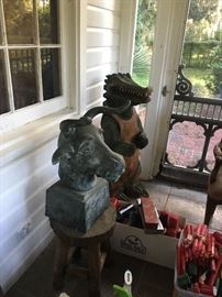 Chinese zodiac bull
And “Alberta “ chainsaw sculpture 