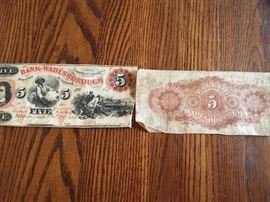Real Confederate dollar 
