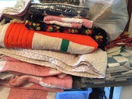 Contemporary and vintage quilts