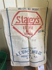 Vintage starch sack