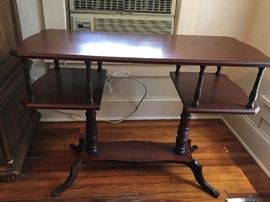 Unusual mahogany table 