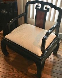 Black lacqour Asian Chair
