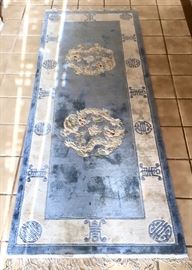 Asian light blue runner