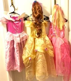 Princess dresses & wigs