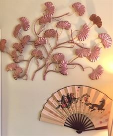 Asian fan & metal art